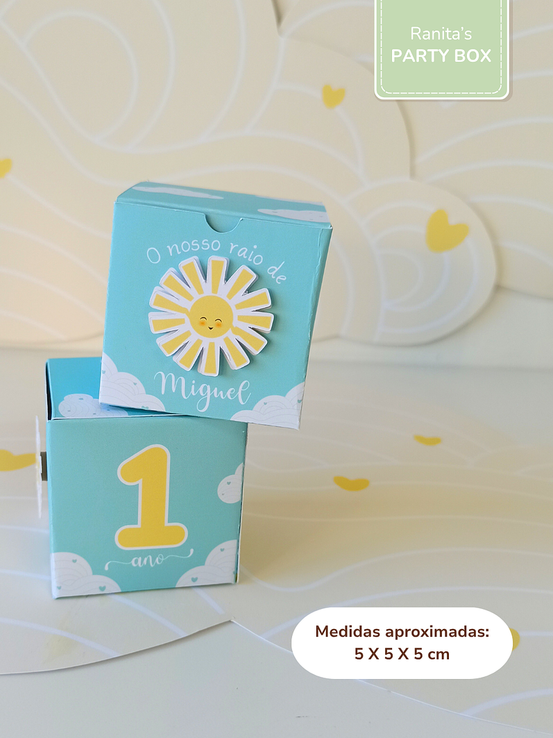 Caixa um docinho - Festa Sunshine - Raio de Sol 2