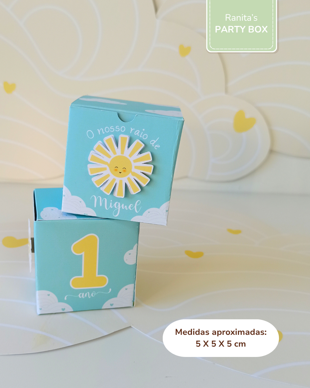 Caixa um docinho - Festa Sunshine - Raio de Sol 2