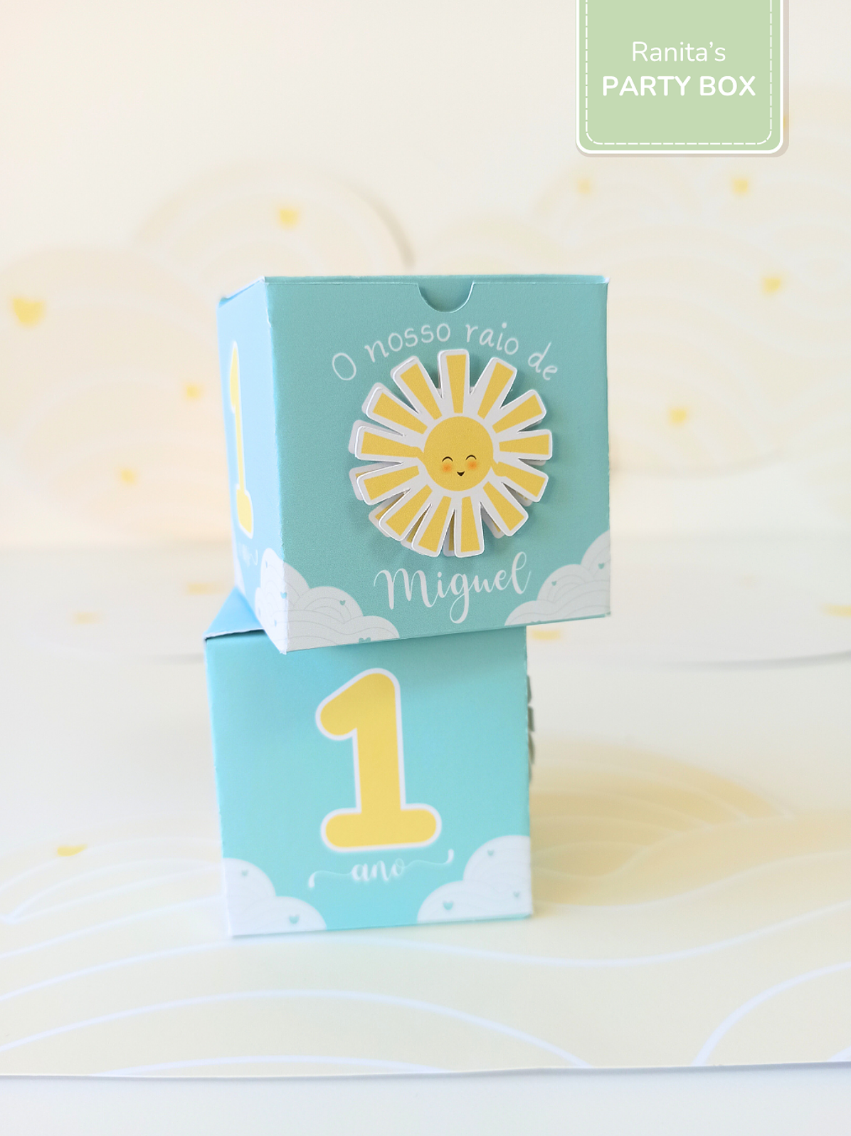 Caixa um docinho - Festa Sunshine - Raio de Sol 1