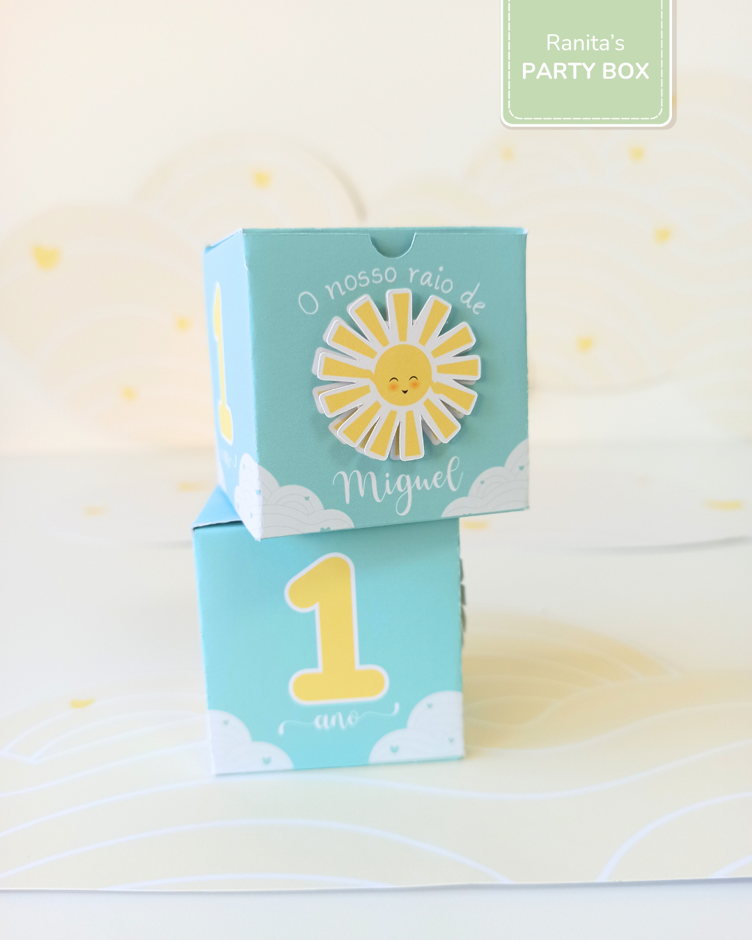 Caixa um docinho - Festa Sunshine - Raio de Sol 1