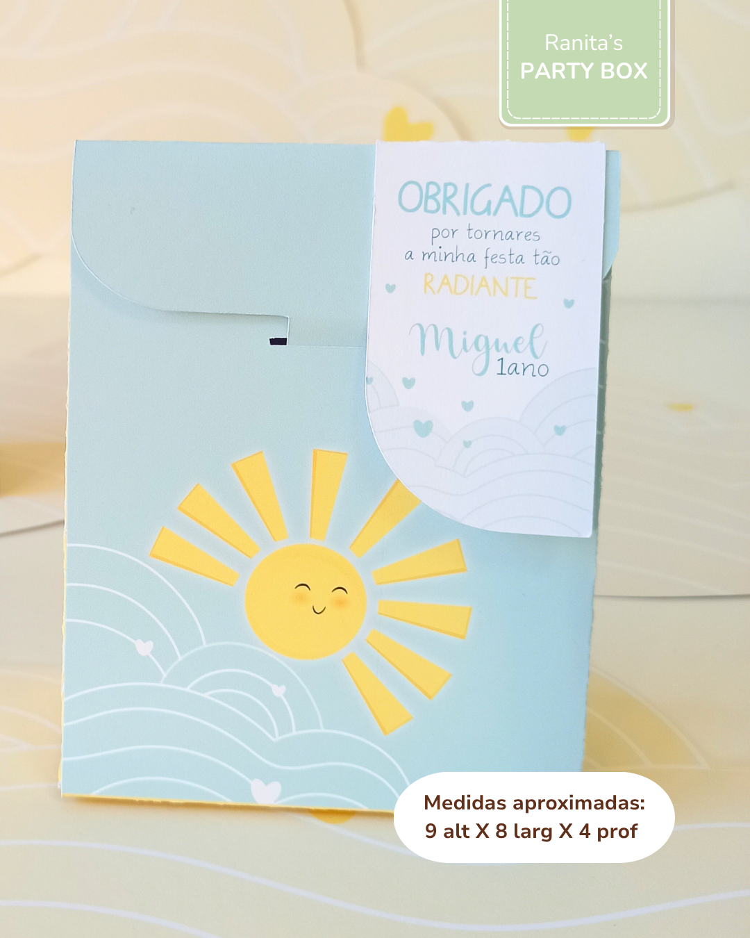 Saquinho pequeno com etiqueta - Festa Sunshine - Raio de Sol 2