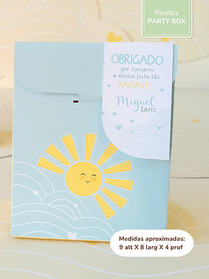 Saquinho pequeno com etiqueta - Festa Sunshine - Raio de Sol
