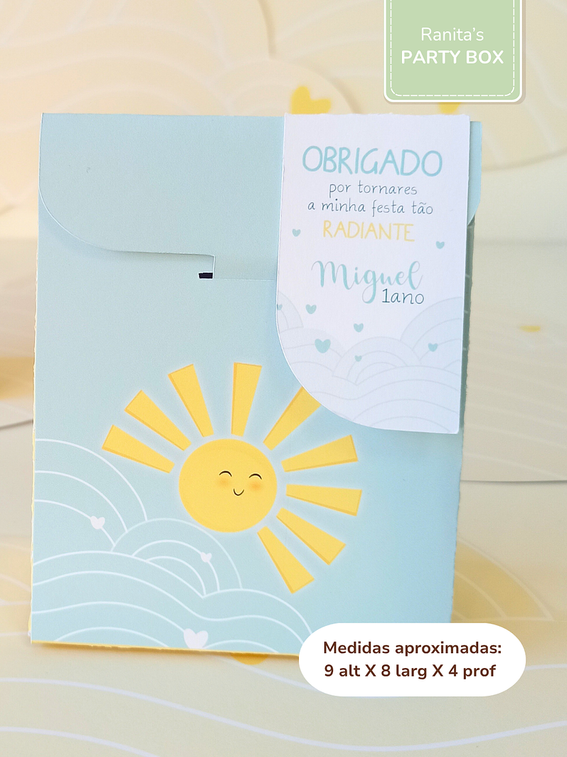 Saquinho pequeno com etiqueta - Festa Sunshine - Raio de Sol 2