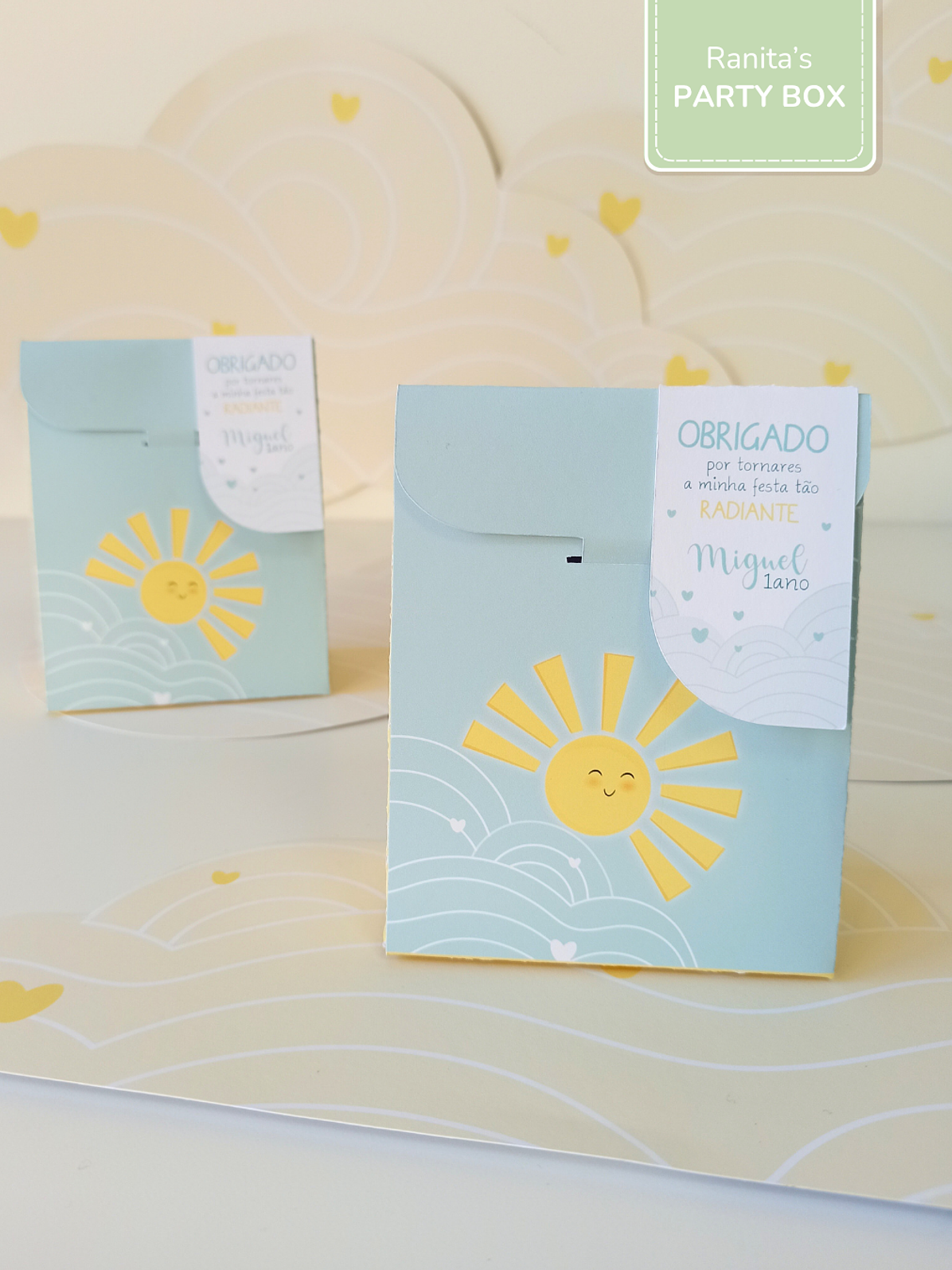 Saquinho pequeno com etiqueta - Festa Sunshine - Raio de Sol 1