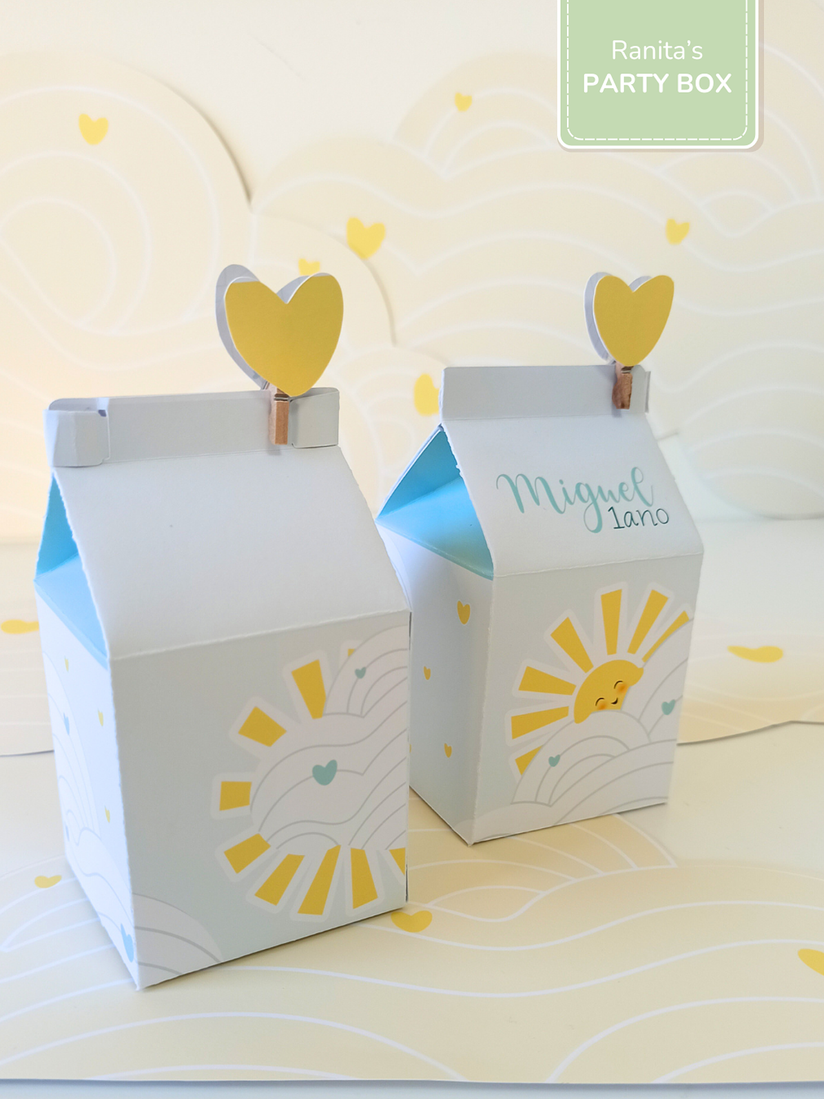 Caixa Milk - Festa Sunshine - Raio de Sol 1