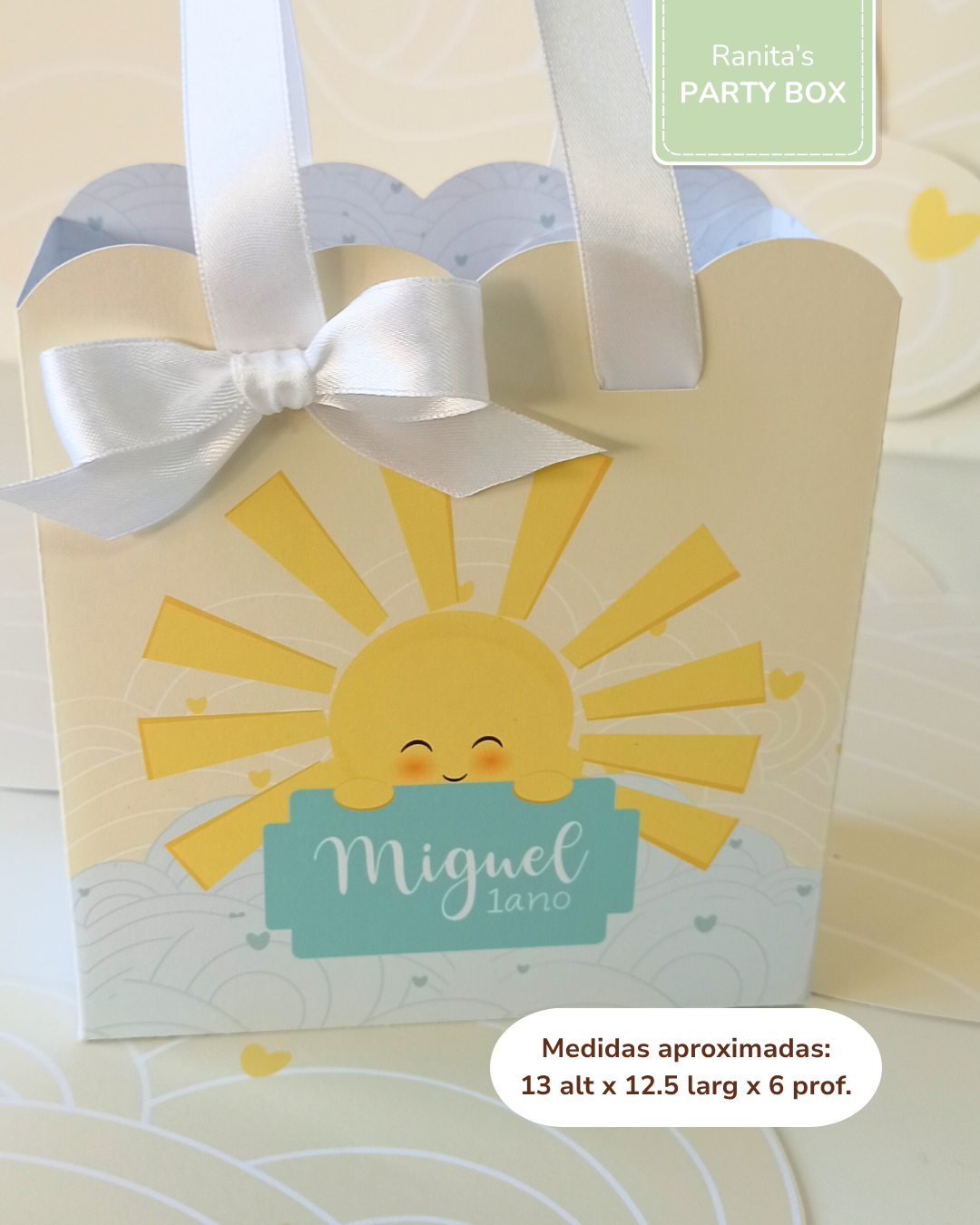 Saco médio - Festa Sunshine - Raio de Sol 2