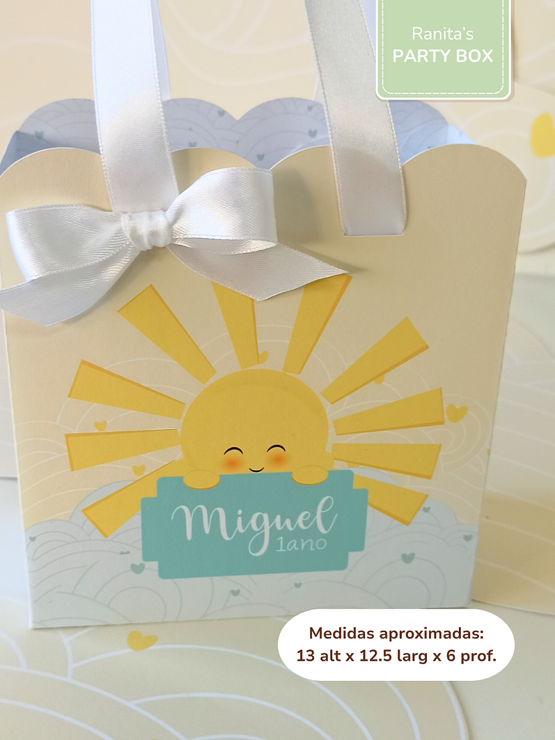 Saco médio - Festa Sunshine - Raio de Sol 2