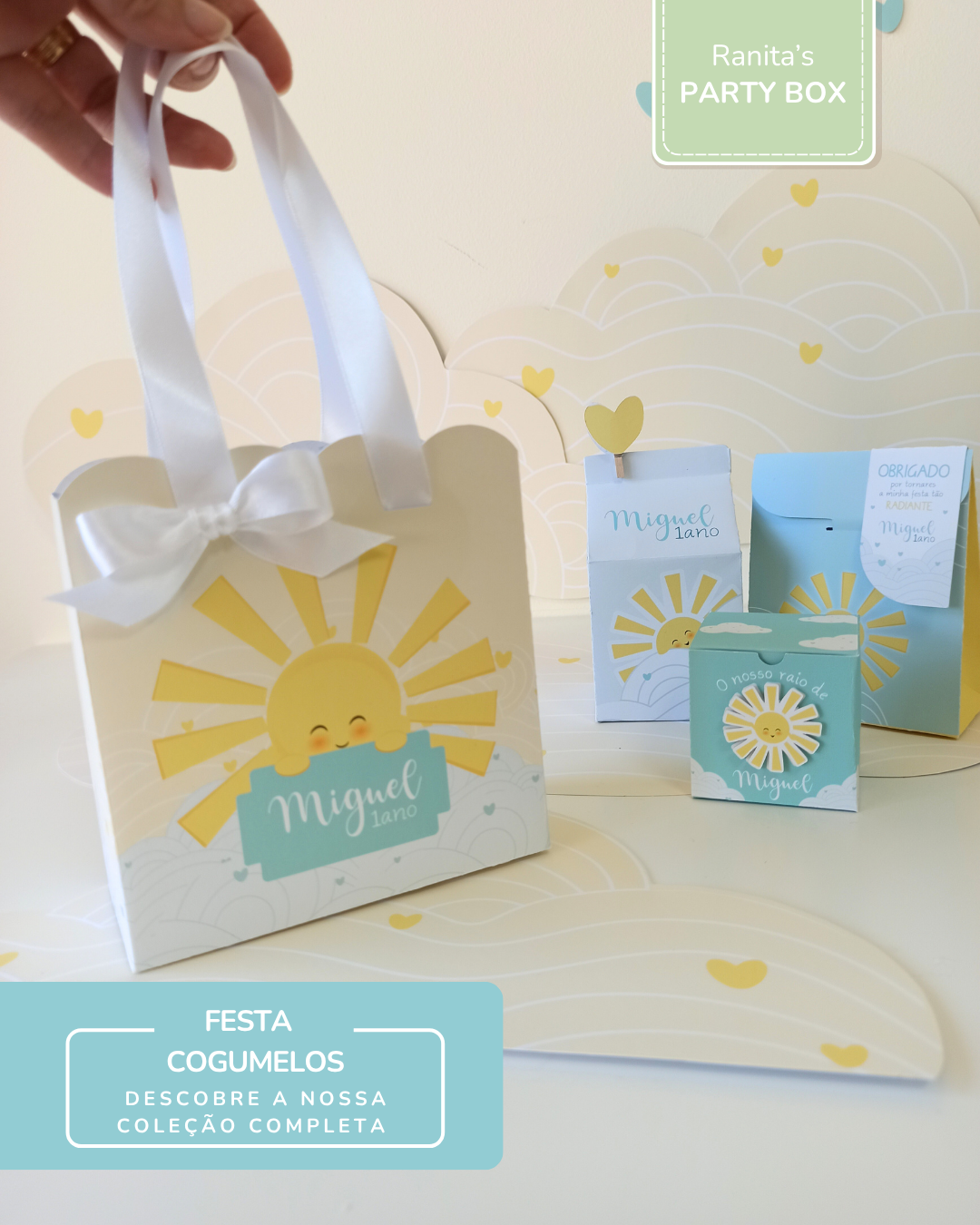 Saco médio - Festa Sunshine - Raio de Sol 3