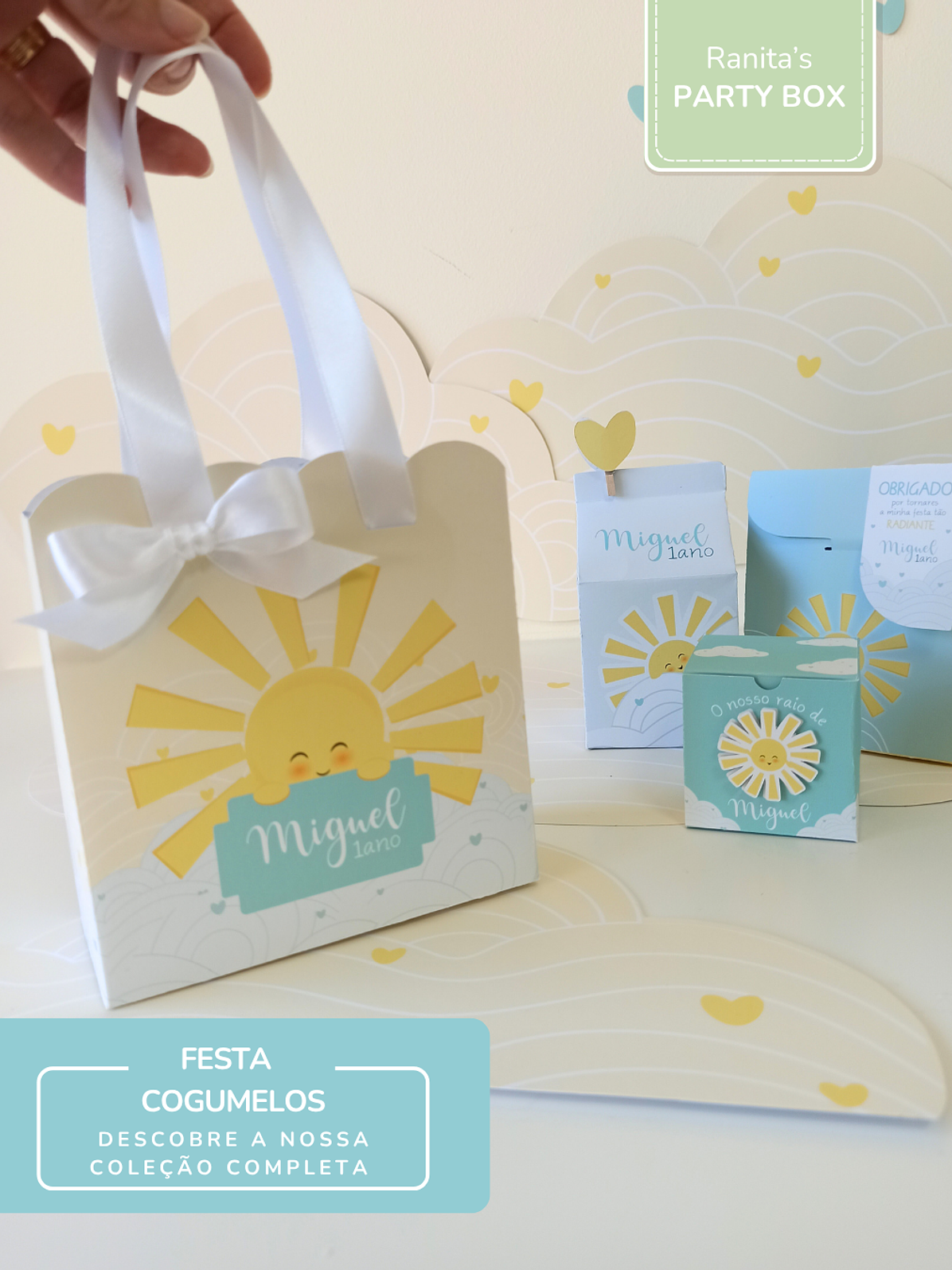 Saco médio - Festa Sunshine - Raio de Sol 3