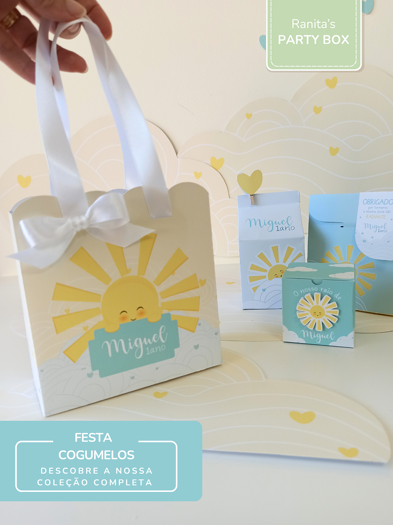 Saco médio - Festa Sunshine - Raio de Sol 3