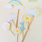 Toppers | 12 Unid. - Festa Sunshine - Raio de Sol - Thumbnail 1