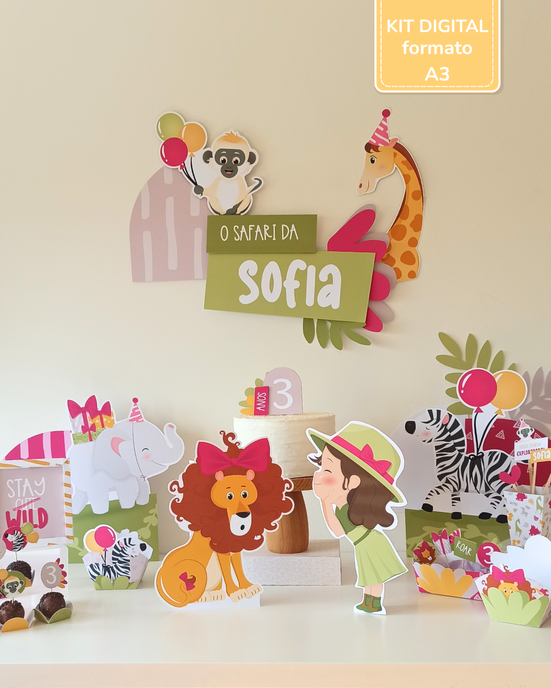  Kit Digital A3 - Safari - Stay Wild Girl 3