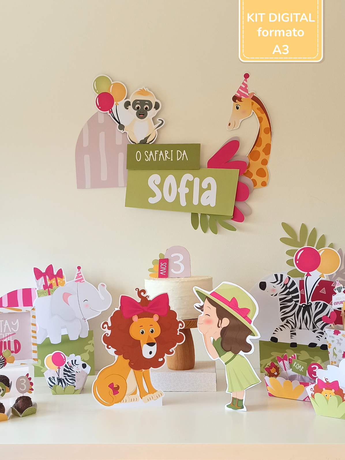  Kit Digital A3 - Safari - Stay Wild Girl 3