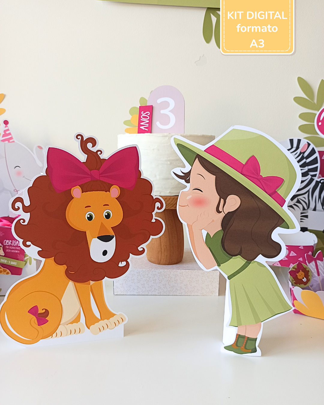  Kit Digital A3 - Safari - Stay Wild Girl 4