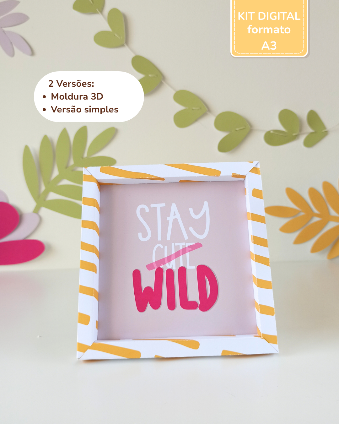  Kit Digital A3 - Safari - Stay Wild Girl 9