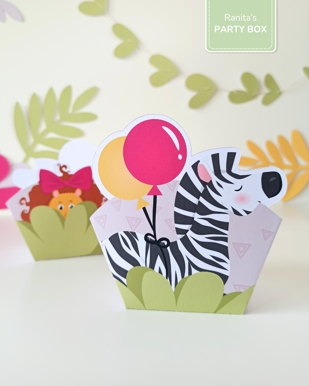 Caixa de snacks | 2 Unid. - Tema Safari - Stay Wild Girl 1