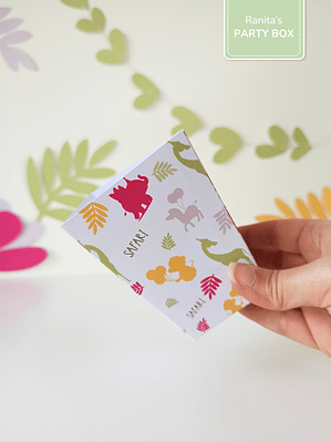 Caixa de pipocas | 2 Unid. - Tema Safari - Stay Wild Girl