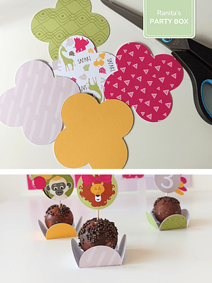 Formas p/ docinhos | 12 Unid. –Tema Safari - Stay Wild Girl