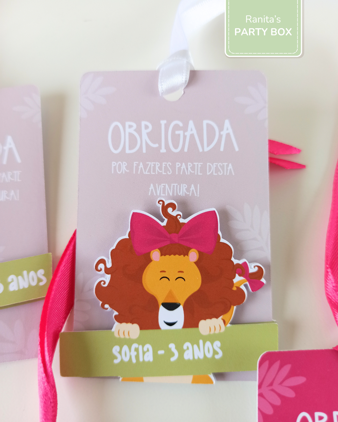 Etiquetas lembranças | 10 Unid - Tema Safari - Stay Wild Girl 3