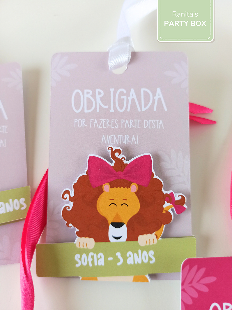 Etiquetas lembranças | 10 Unid - Tema Safari - Stay Wild Girl 3