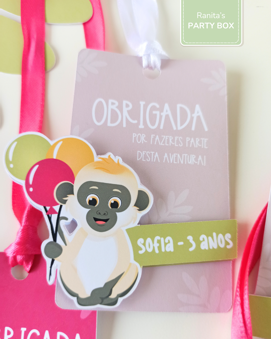 Etiquetas lembranças | 10 Unid - Tema Safari - Stay Wild Girl 5