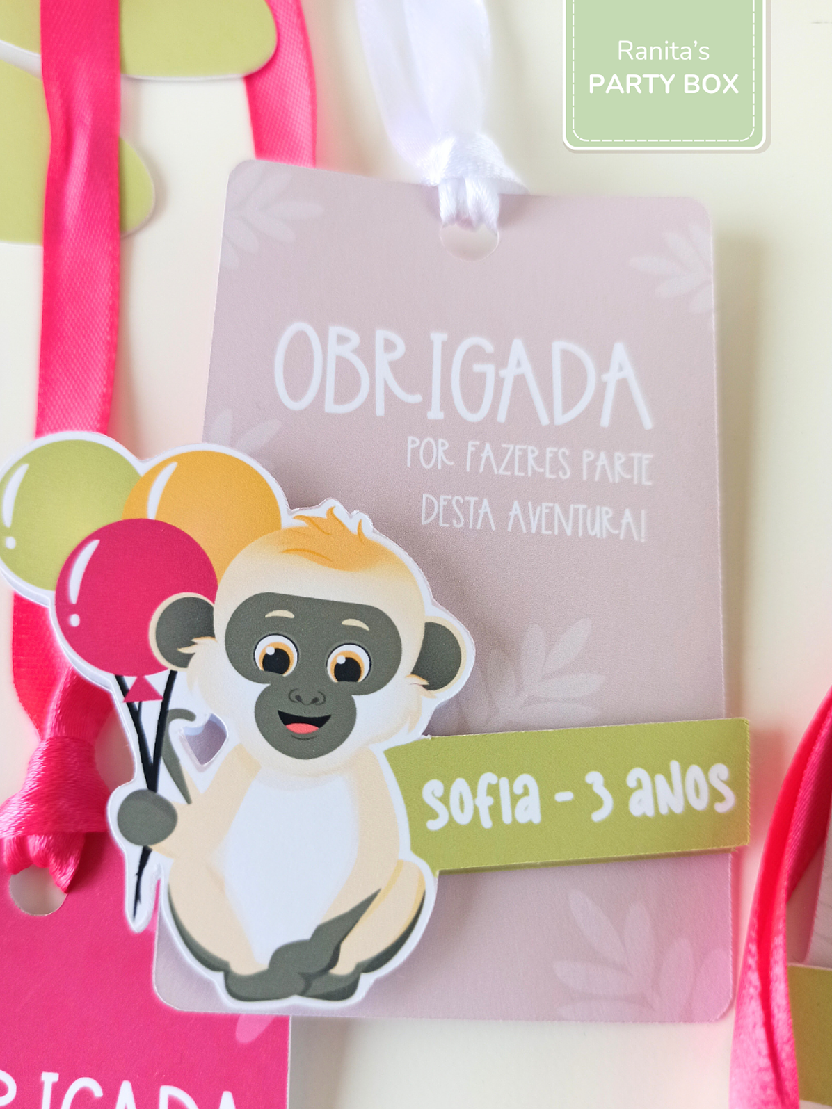 Etiquetas lembranças | 10 Unid - Tema Safari - Stay Wild Girl 5