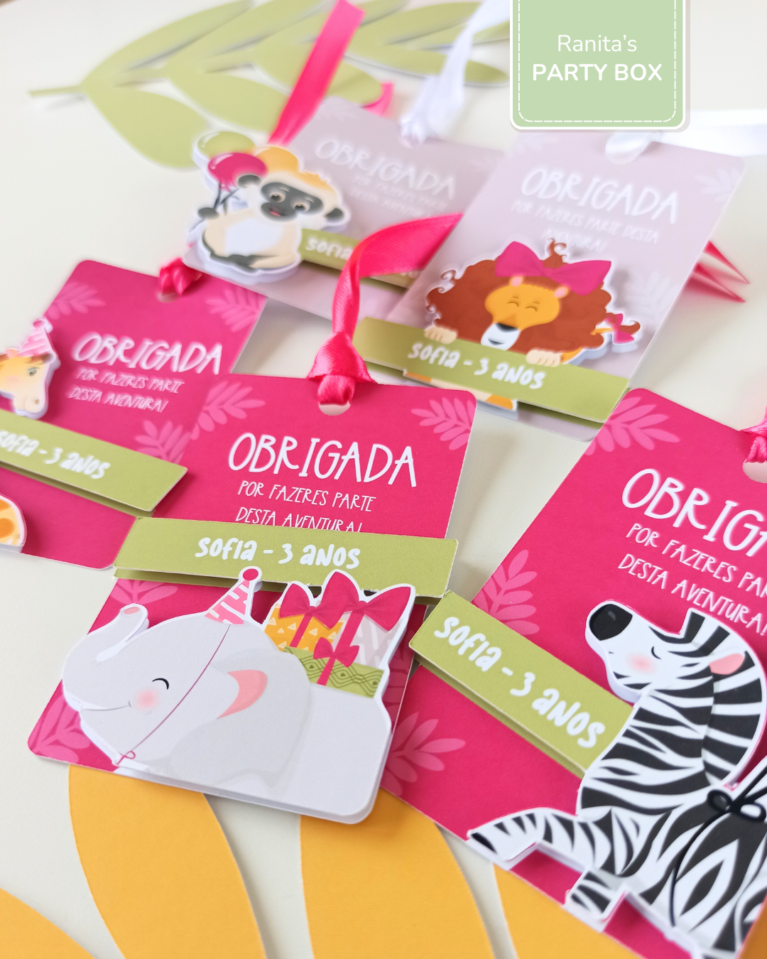 Etiquetas lembranças | 10 Unid - Tema Safari - Stay Wild Girl 6