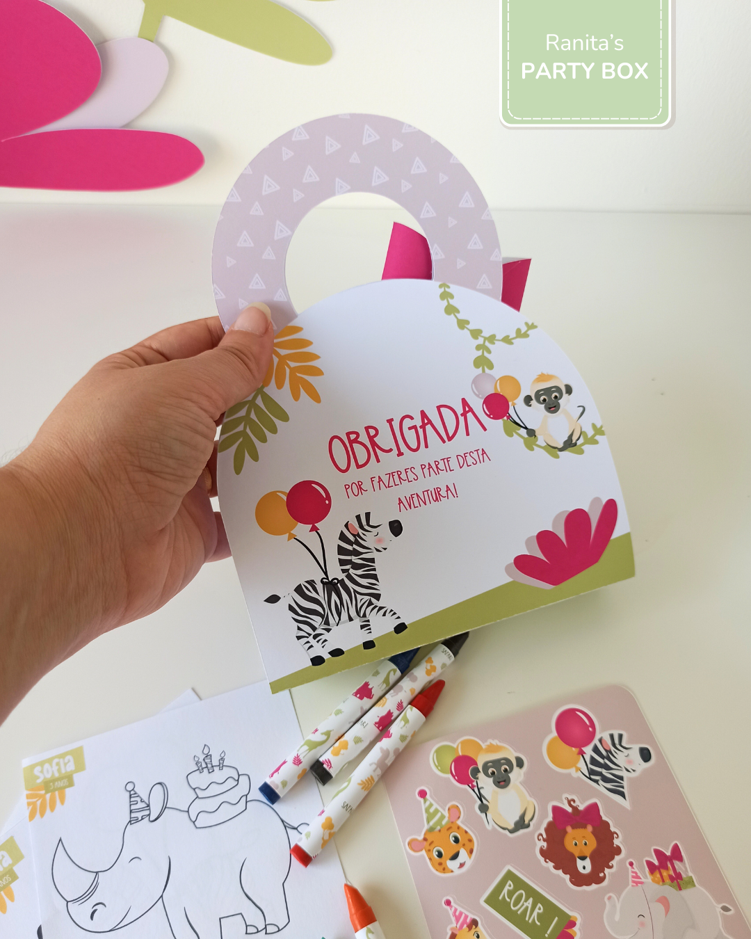 Maleta - Kit colorir - Tema Safari - Stay Wild Girl - COPIE 5