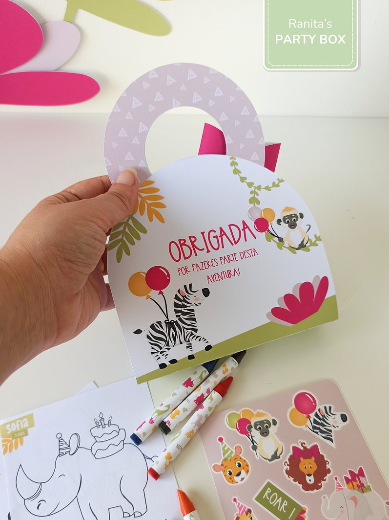 Maleta - Kit colorir - Tema Safari - Stay Wild Girl - COPIE 5