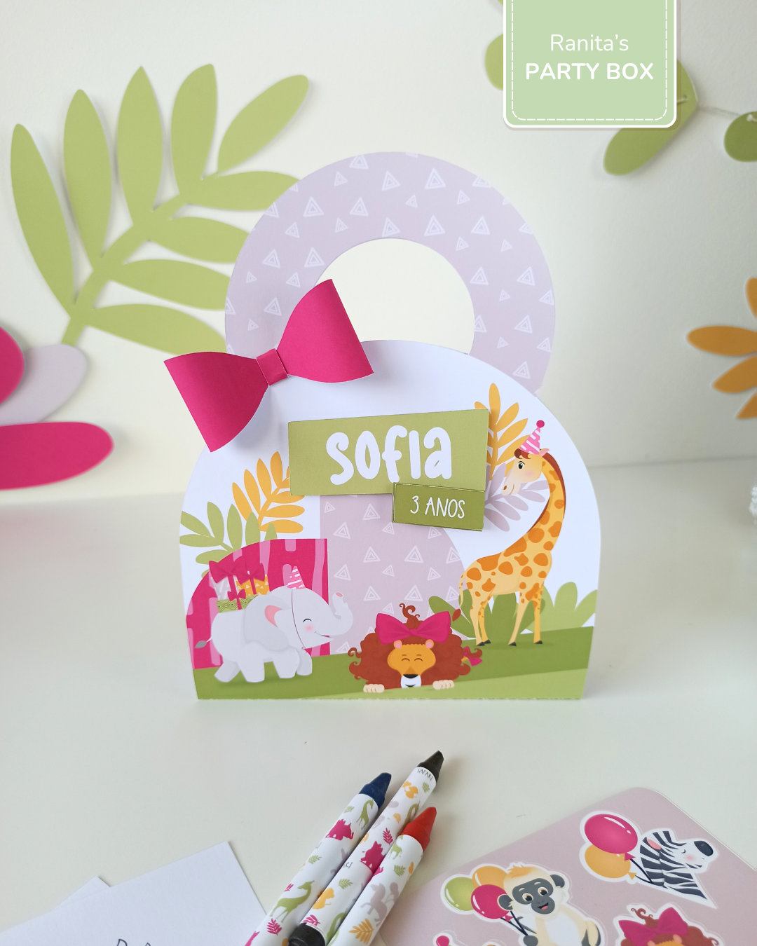 Maleta - Kit colorir - Tema Safari - Stay Wild Girl - COPIE 1