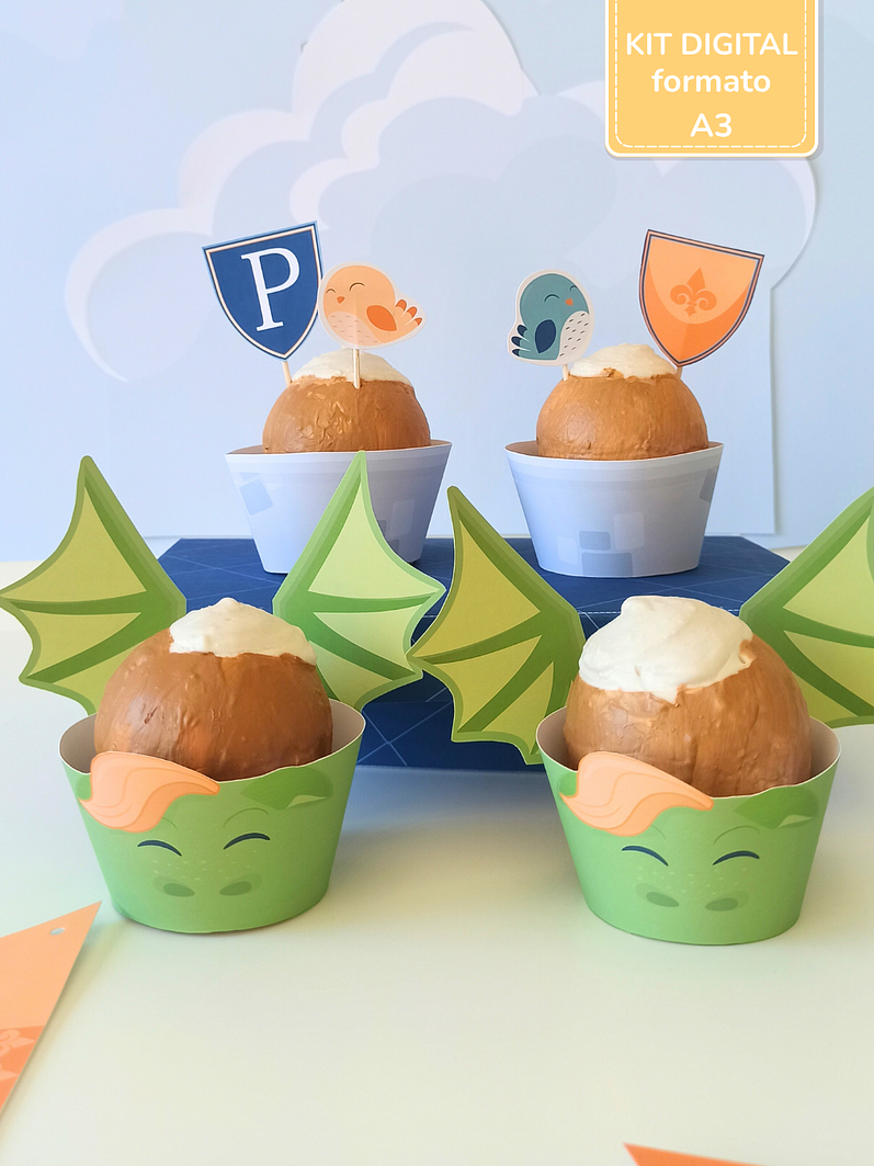  Kit Digital A3 - Festa Cavaleiros e Dragões 4