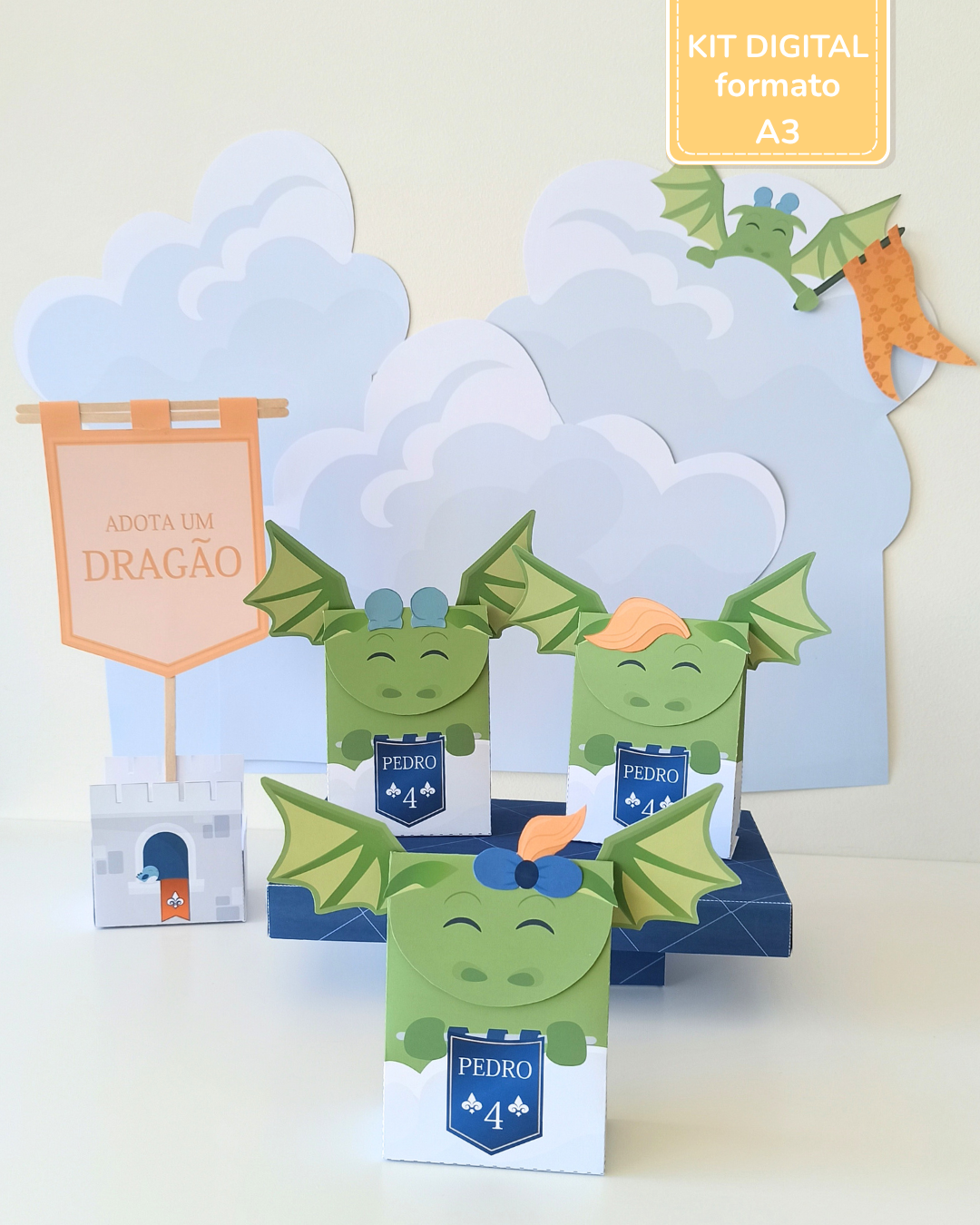  Kit Digital A3 - Festa Cavaleiros e Dragões 9