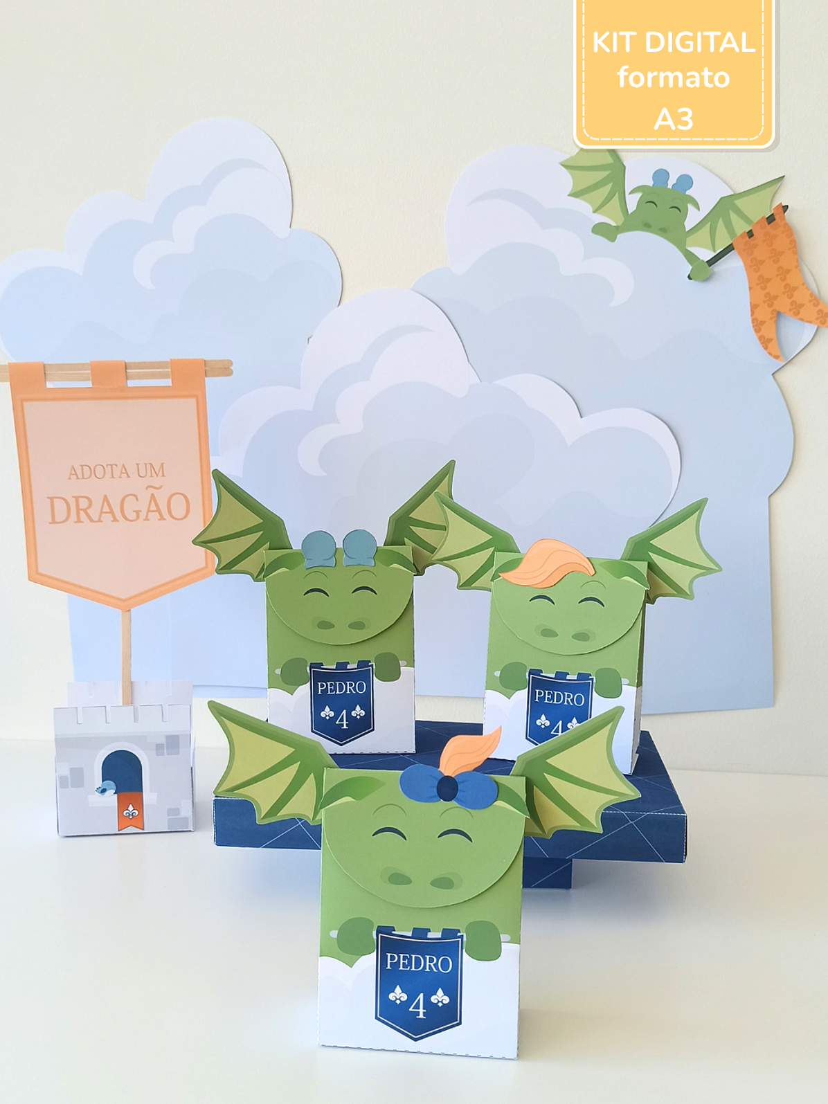  Kit Digital A3 - Festa Cavaleiros e Dragões 9