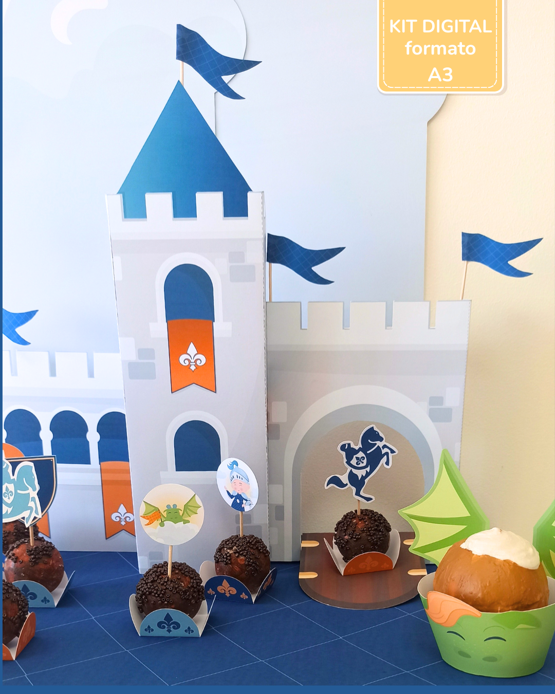  Kit Digital A3 - Festa Cavaleiros e Dragões 7