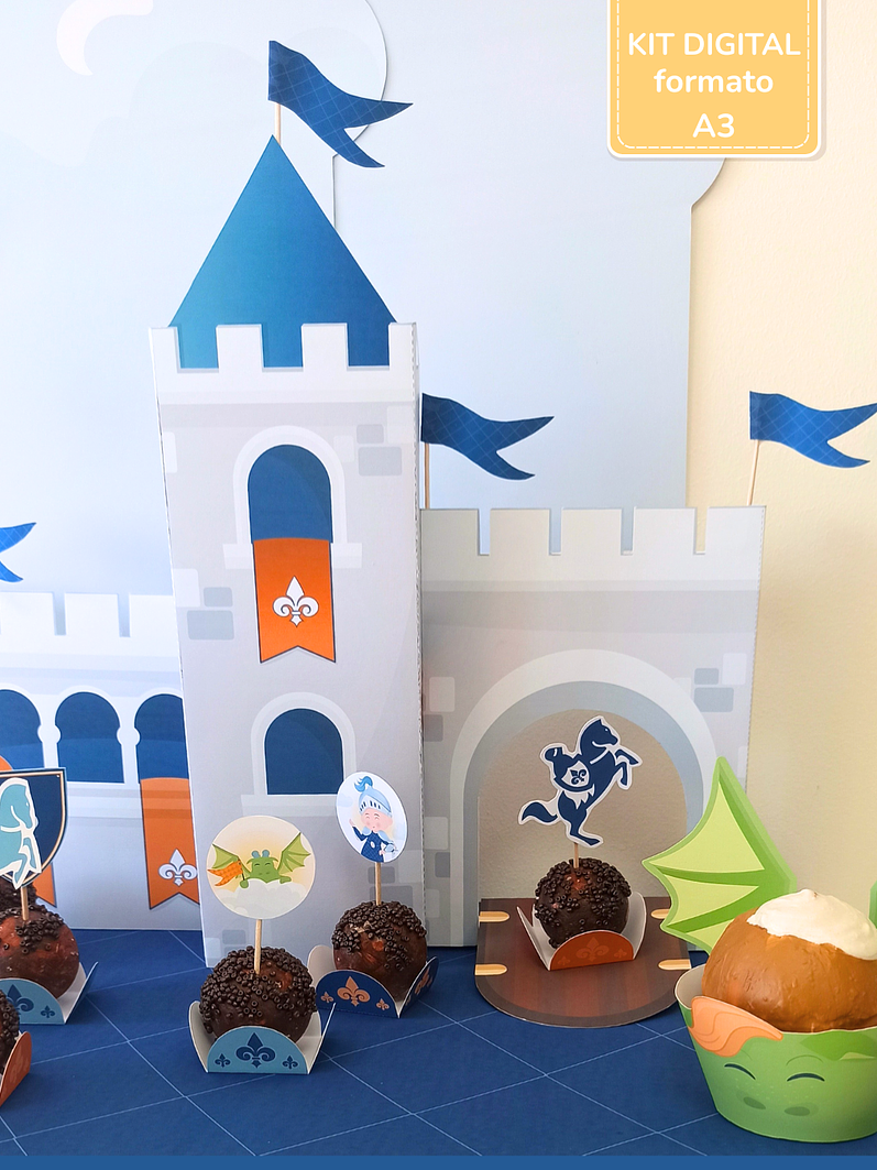  Kit Digital A3 - Festa Cavaleiros e Dragões 7