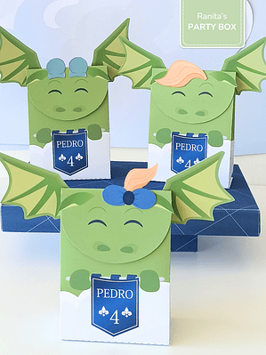 Saquinho pequeno Dragão - Festa Cavaleiros e Dragões