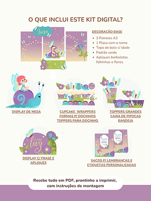  Kit Digital A3 - Festa Magia ao Amanhecer