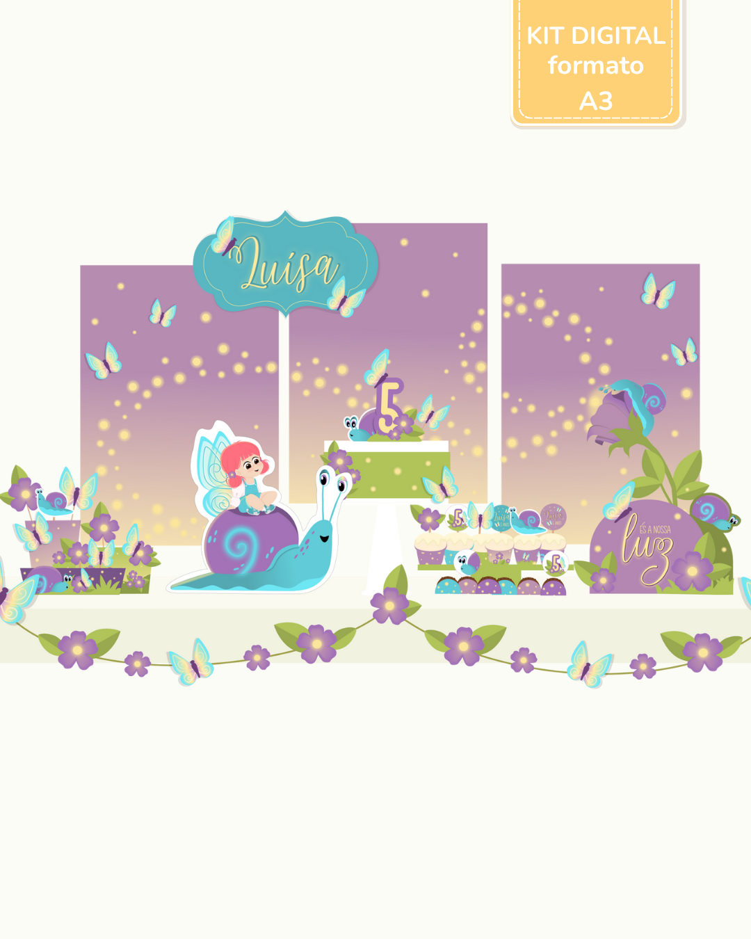  Kit Digital A3 - Festa Magia ao Amanhecer 1