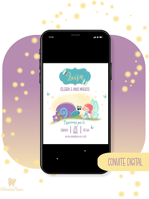 Convite digital PNG - Magia ao amanhecer