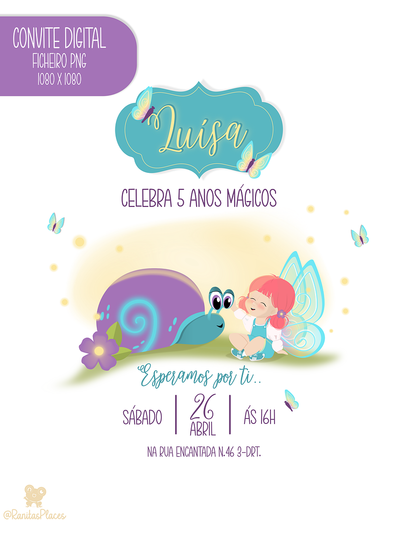 Convite digital PNG - Magia ao amanhecer 2