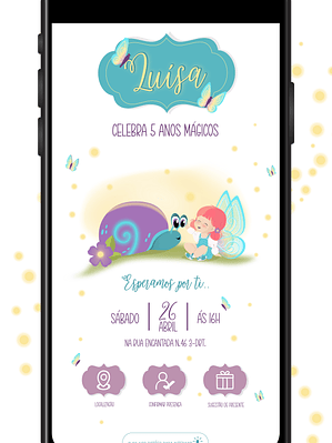 Convite digital interativo PDF - Magia ao amanhecer