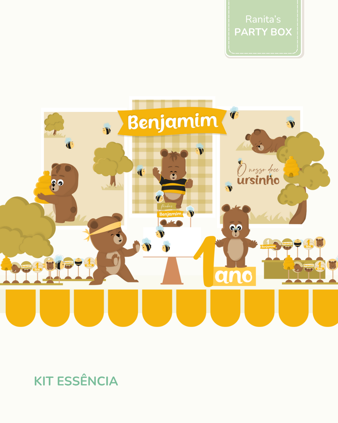 Kit de festa – Ursinho Ben 8