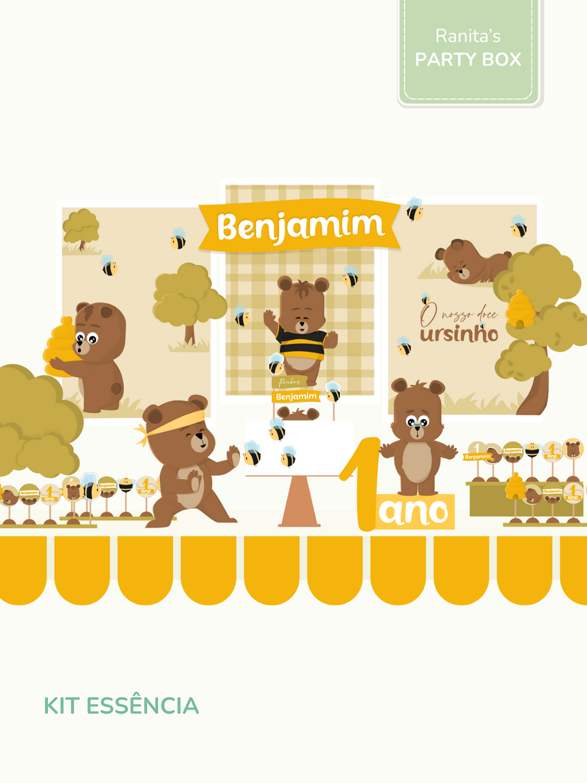 Kit de festa – Ursinho Ben 8