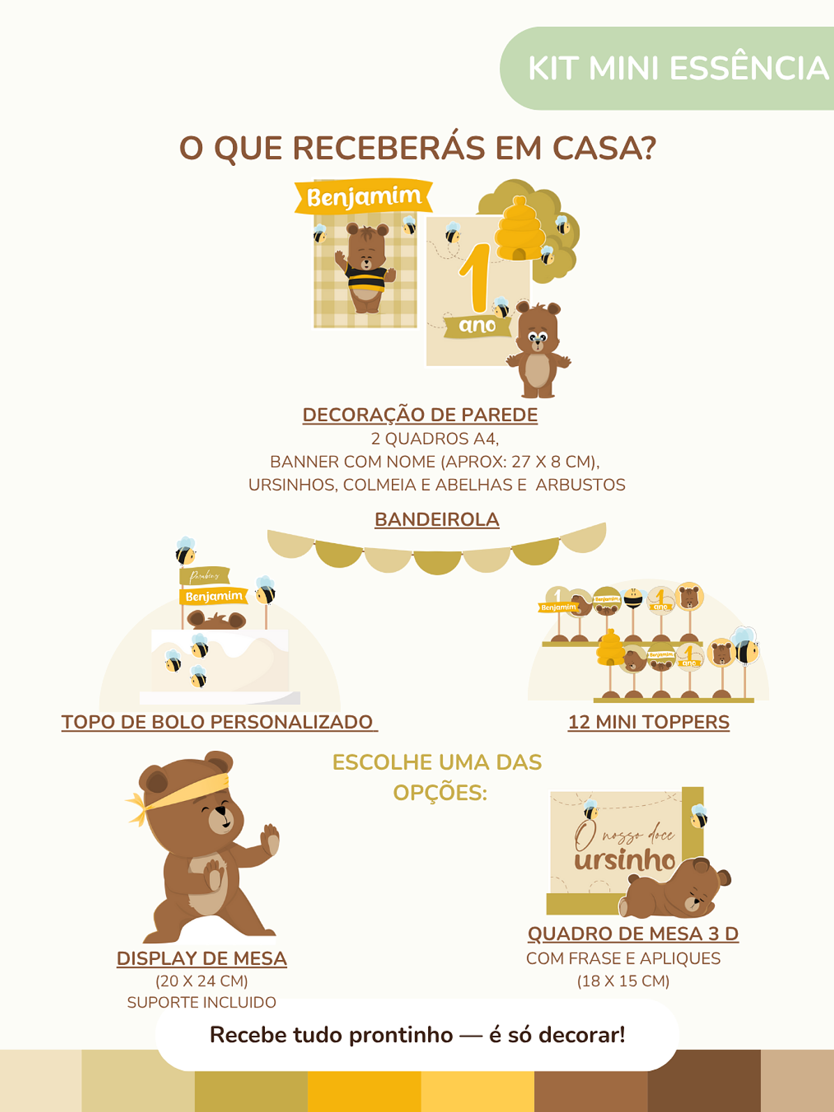 Kit de festa – Ursinho Ben 7