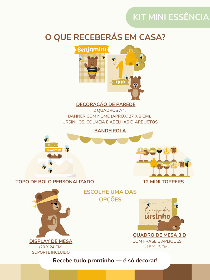Kit de festa – Ursinho Ben 7