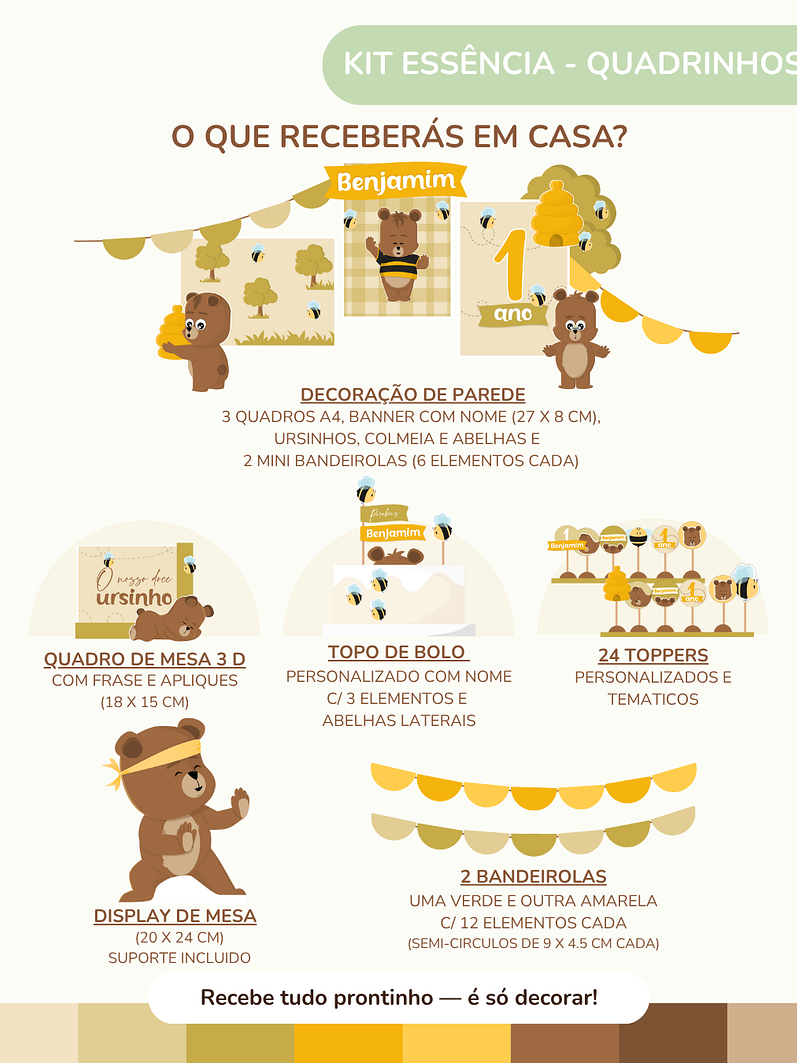 Kit de festa – Ursinho Ben 11