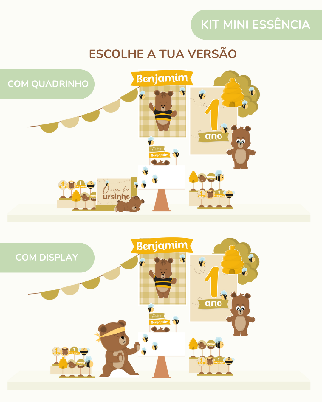 Kit de festa – Ursinho Ben 6