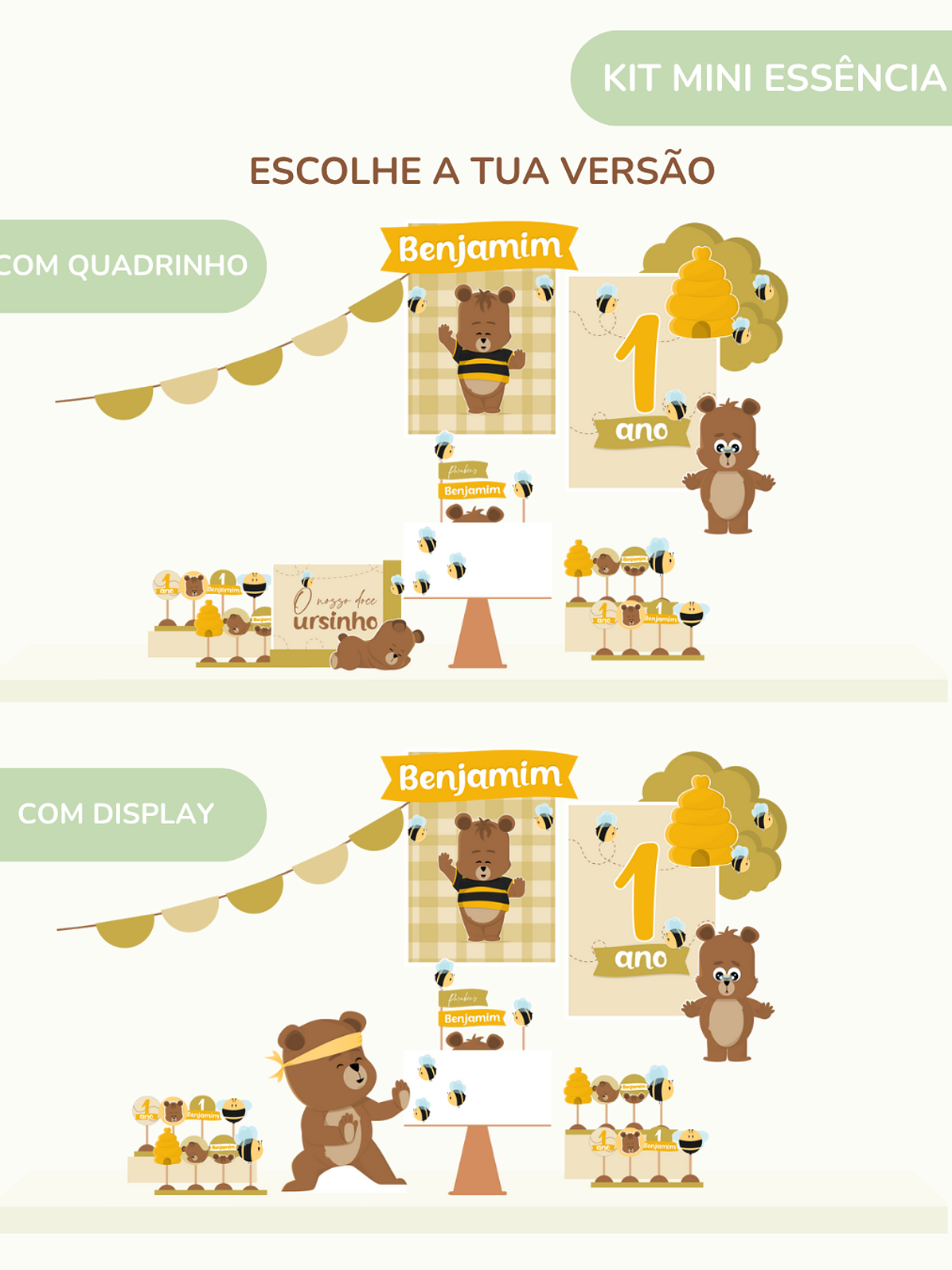 Kit de festa – Ursinho Ben 6