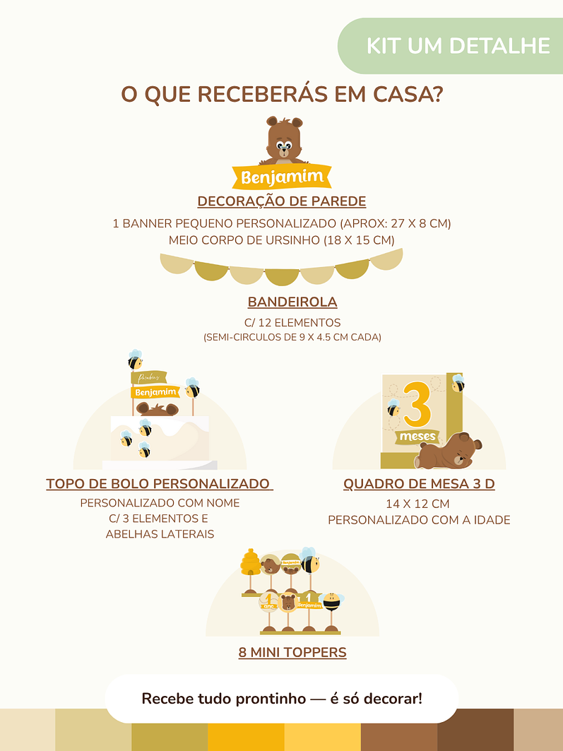 Kit de festa – Ursinho Ben 4