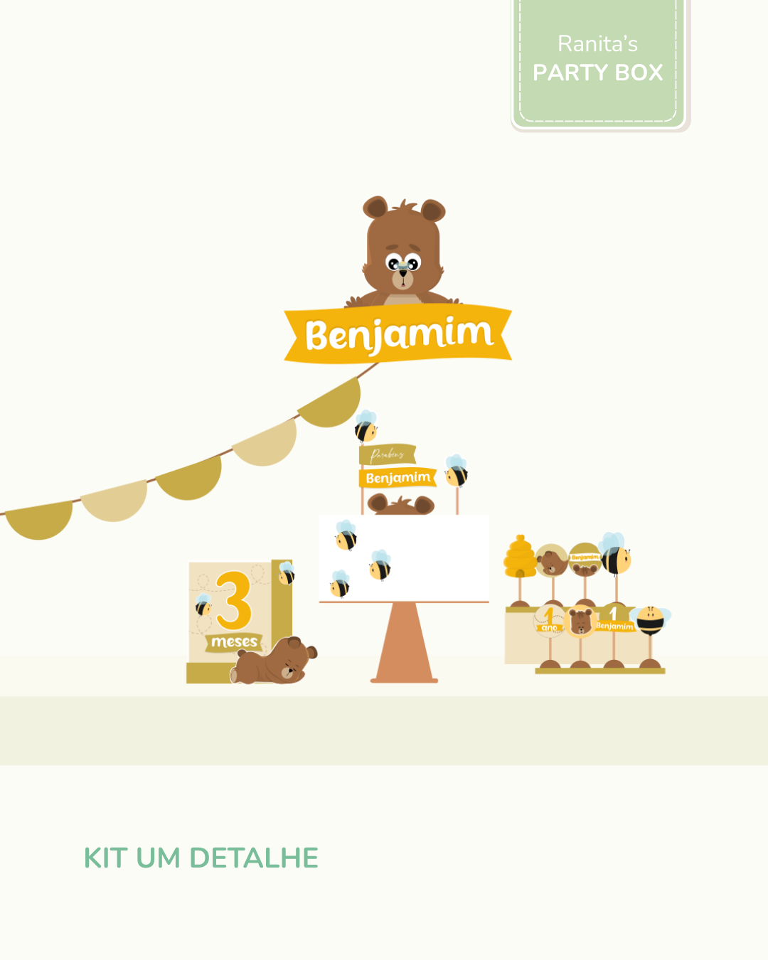 Kit de festa – Ursinho Ben 3